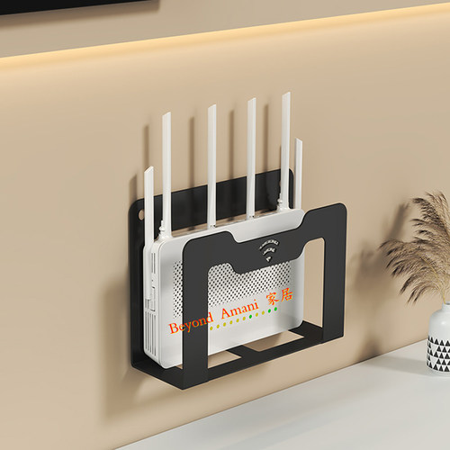 机顶盒墙上贴支架wifi免打孔