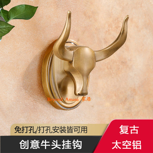 创意动物装饰挂钩艺术玄关衣帽间