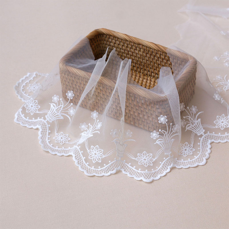 网纱花边优质软网纱DIY18cm宽