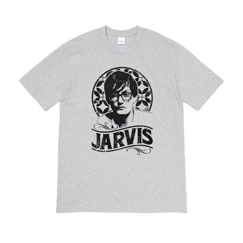 pulp乐队Jarvis Cocker摇滚 美式复古vintage男女宽松纯棉T恤tee