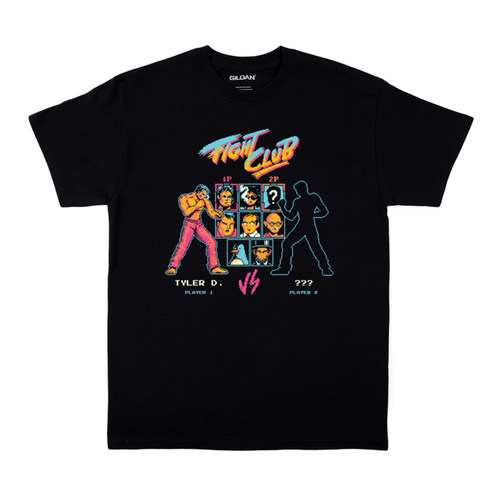 fight club搏击俱乐部 趣味美式bf复古T恤vintage男女情侣纯棉tee