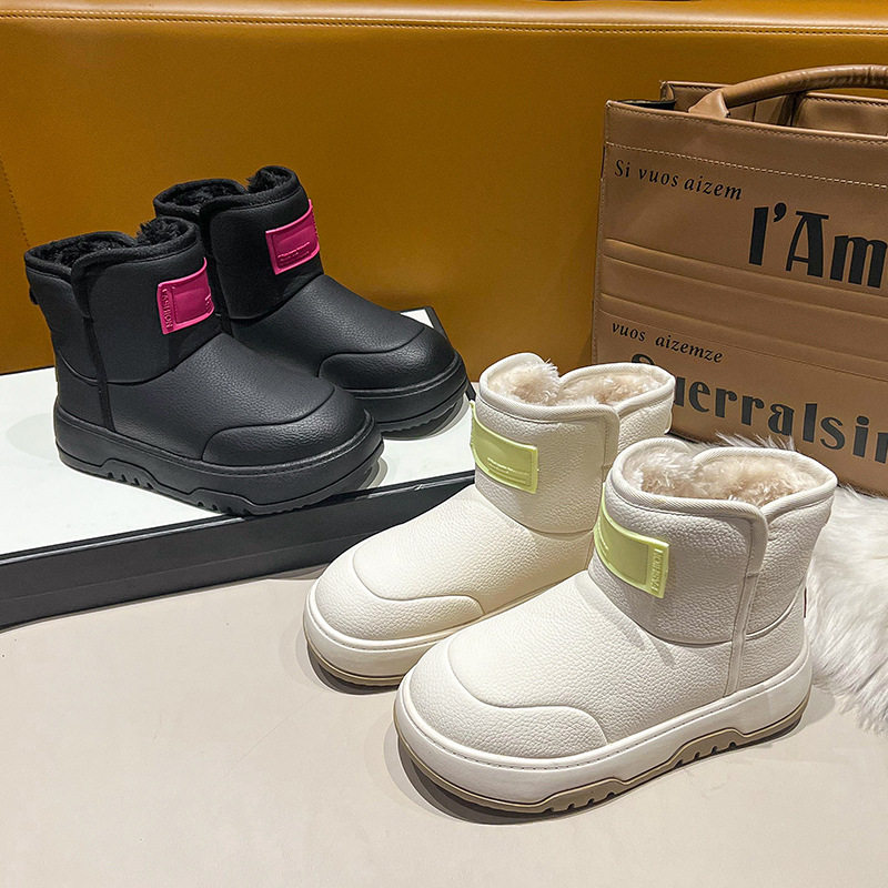 厚底雪地靴女2025高帮加厚绒保暖防滑东北棉靴休闲中筒大棉鞋加绒,女鞋,时尚雪地靴,淘宝优惠券,粉丝福利购,淘宝优惠卷