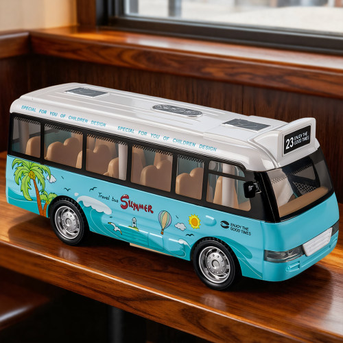 儿童大号公交车玩具校车公交汽车仿真宝宝巴士模型男孩3到6岁新款
