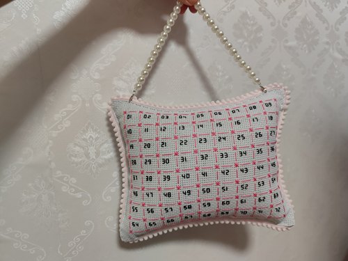 小清新款72数字成品排线包粉色系豆豆边+珍珠珠链