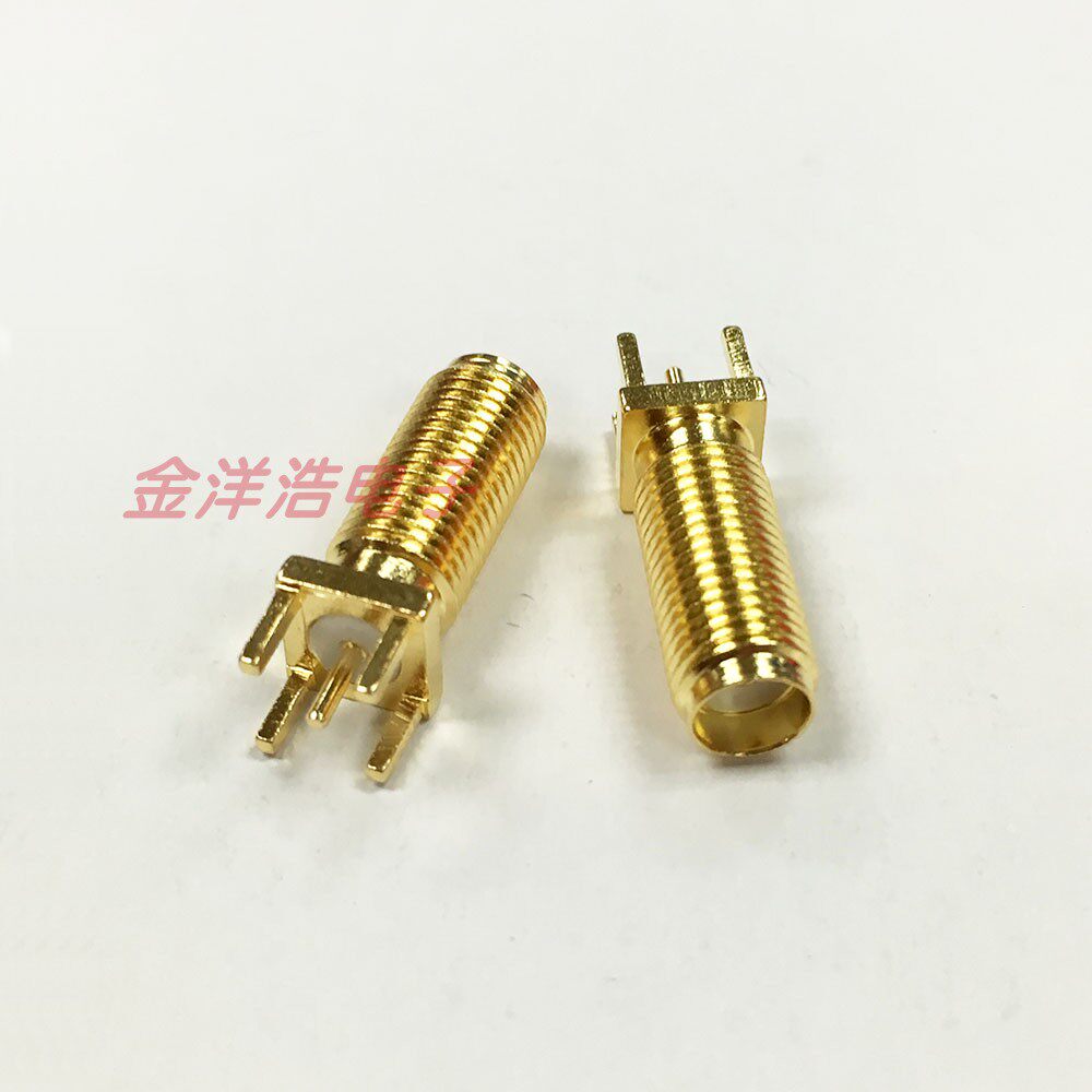 SMA-KE SMA-KHD SMA加长母座 焊接PCB天线座 立式正脚SMA母插座