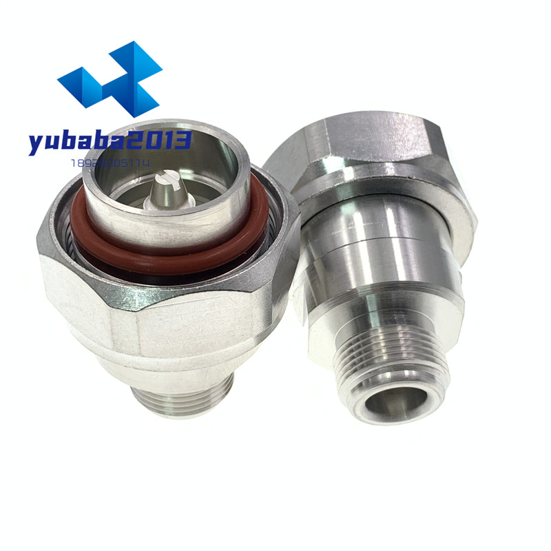 DIN公头转N母头 电信基站信号射频头 L29转N L 7/8馈线转接头 1/2