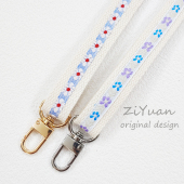 拍立得包包肩带相机水杯调节小碎花刺绣帆布双扣手机壳斜挎背挂绳