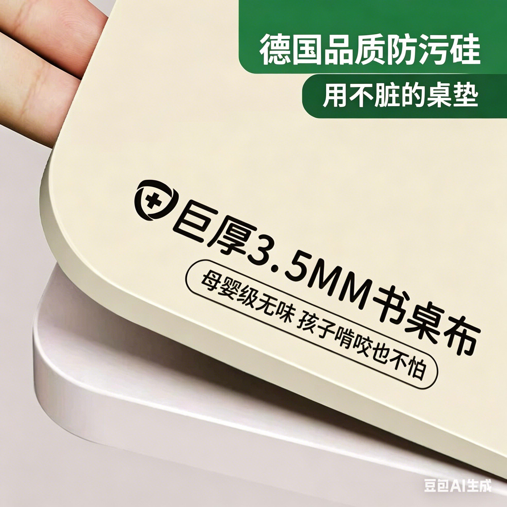 学生课桌垫防污防笔迹简约现代有机硅桌布书桌防油防滑加厚3.5MM