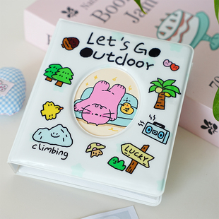 小猫内心大宇宙原创去露营3寸5活页拍立得追星卡册wide收纳相册