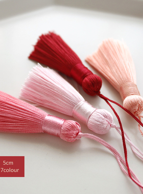 手工书签桌旗中国结穗子口金香包挂件古风头饰坠子短胖5cm流苏