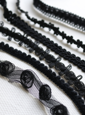 手工diy辅料精致丝带编织镶边花边包袋提手发带发饰发卡可用