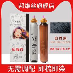 正品邦维丝自然色染发梳在家染发