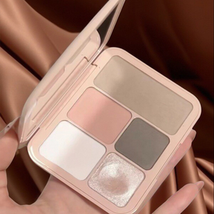 PL点点戳戳塑颜面部综合盘哑光珠光立体五色合一高光眼影修容恋火