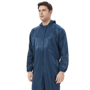 喷漆防护服防尘衣服工作服男工业无尘洁净透气连体全身分体防静电