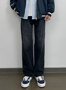 ONION Y 复古水洗做旧宽松直筒牛仔裤cleanfit休闲显瘦百搭裤子