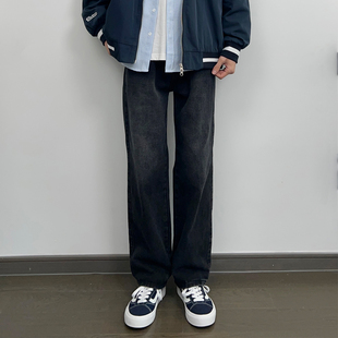 ONION Y 复古水洗做旧宽松直筒牛仔裤cleanfit休闲显瘦百搭裤子