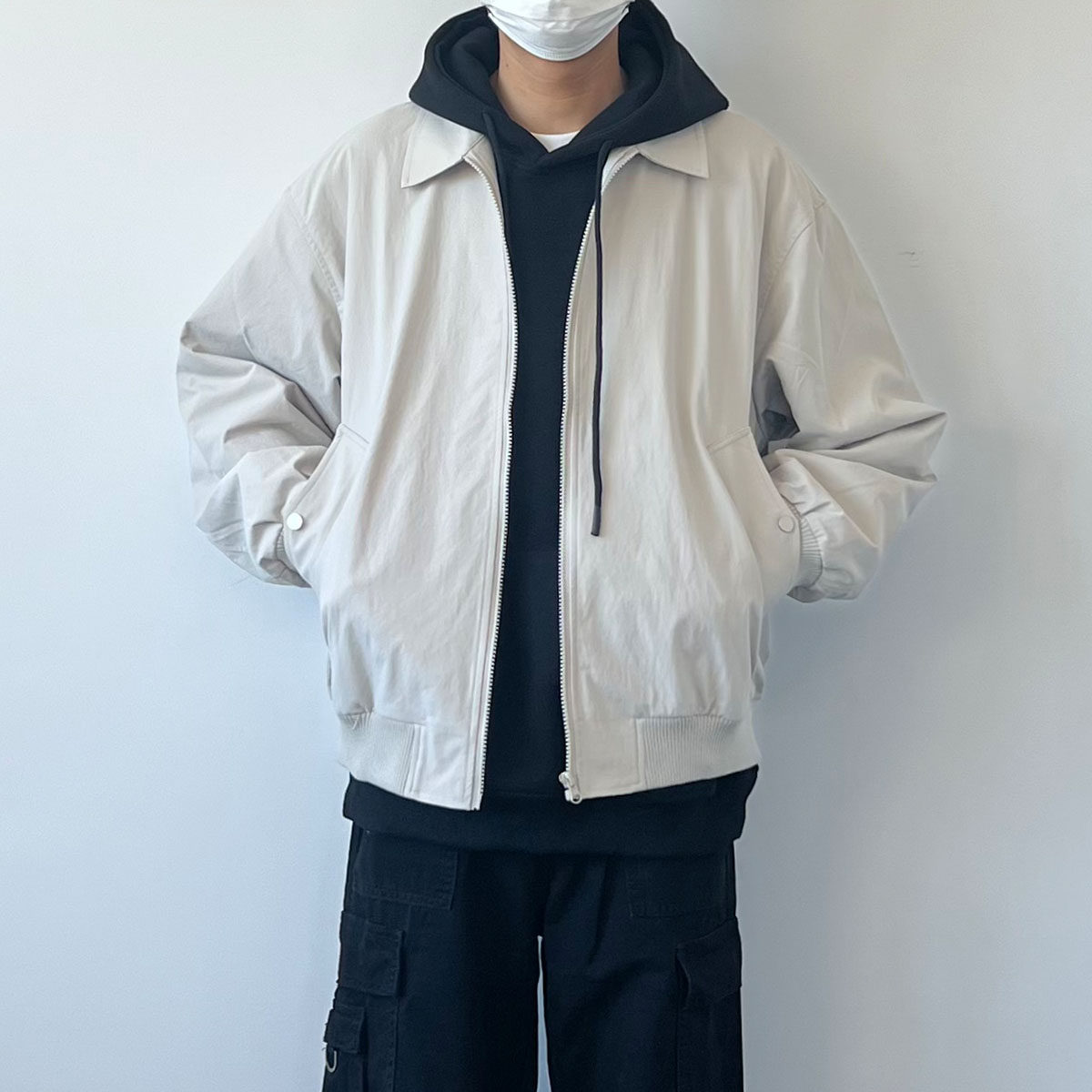 美式复古翻领夹克男cleanfit高街设计感个性工装vibe外套男潮