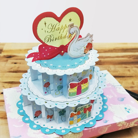 SEASON台湾四季25K生日立体卡祝福精美卡片创意万用贺卡纸品潮流