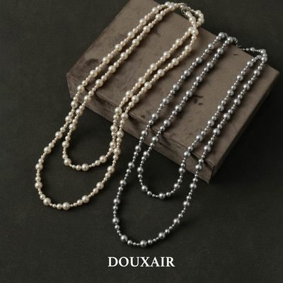 双旦新品天然纯银扣异形打结项链