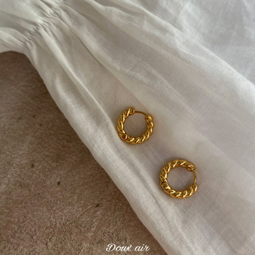 冷淡风圆形简约耳圈耳扣