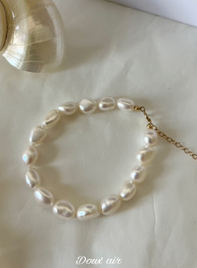 绝甜空气复古天然巴洛克珍珠手链