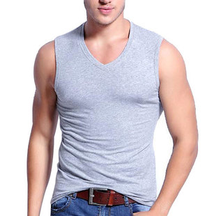 Men Summer Tops Gym 男健身T恤 Tank Singlet Male Fashion Vest