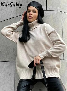 Women Cashmere For Sweater lady wool Turtleneck sweaters