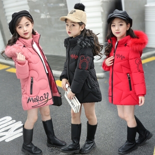 Winter Fur kids girl down jacket coat Baby Clothes for Girls