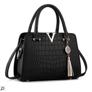 2018新款单肩女包 pu女包鳄鱼纹One-shoulder handbag女士手提包