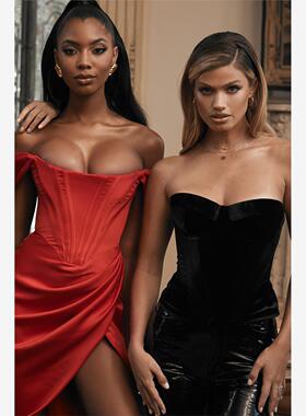 party dress Off Shoulder Sexy Dress Women Backless red black
