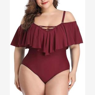 swimwear women swimsuit plus size bikini fat ladies large 1