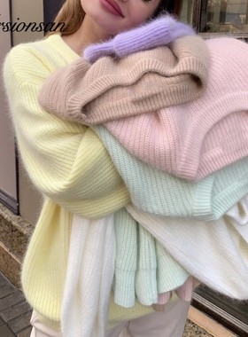 Warm ladies Woman Sweater Women Knitwear Knitted Sweaters