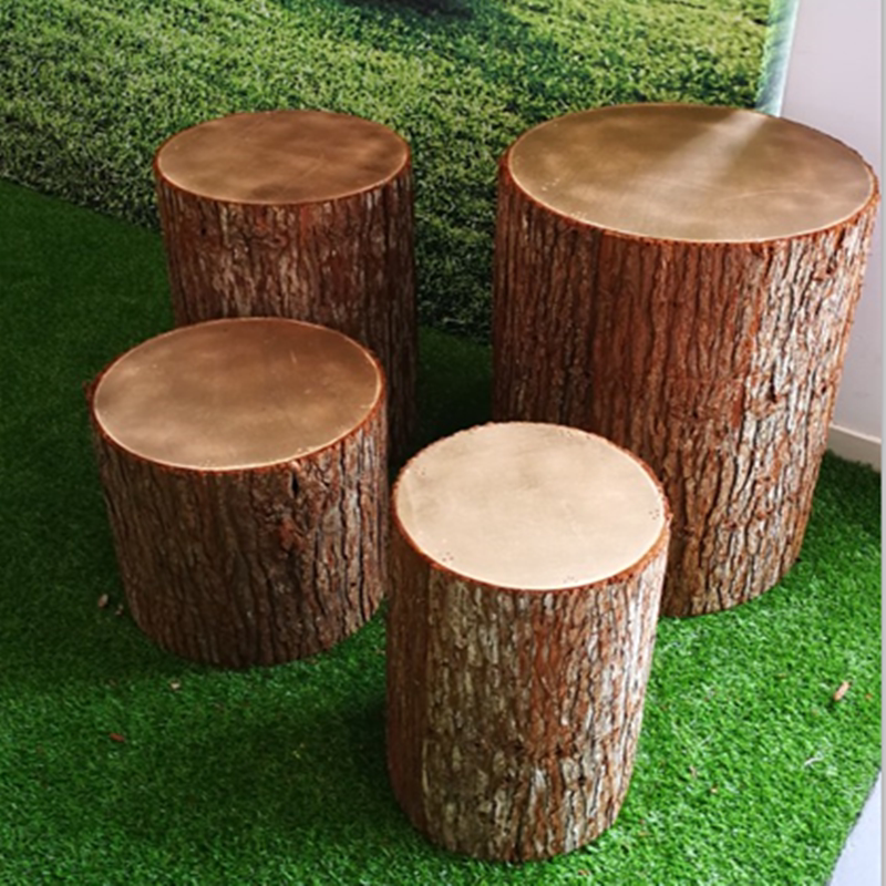 仿真木墩树桩 空心圆木墩假木桩 田园创意 婚礼路引园艺道具装饰