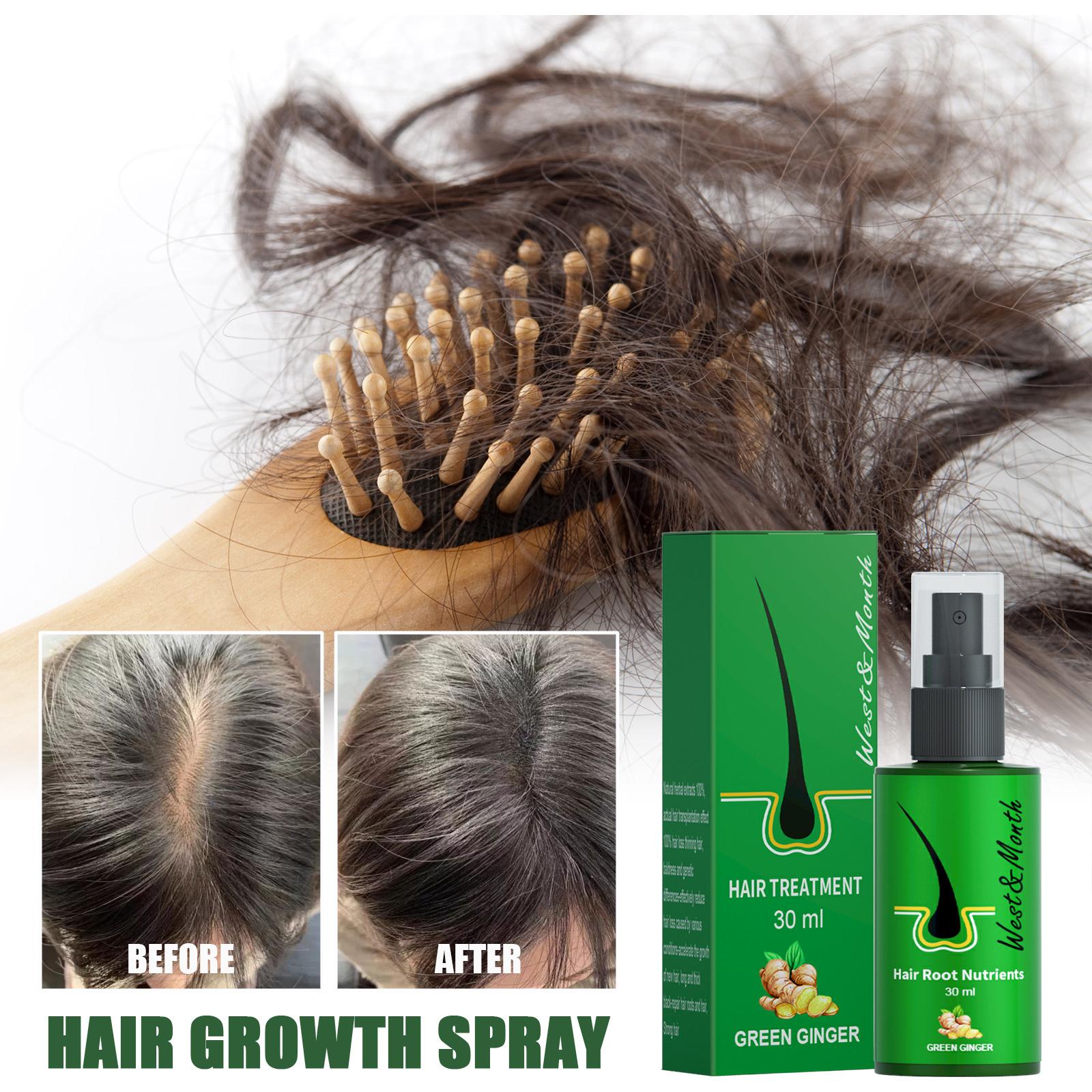 Ginger Hair Growth Spray Fast Grow Anti Hair Loss Essence