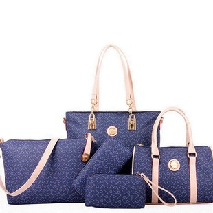 handbags women five 2018 shoulder fashion sets bags ladies