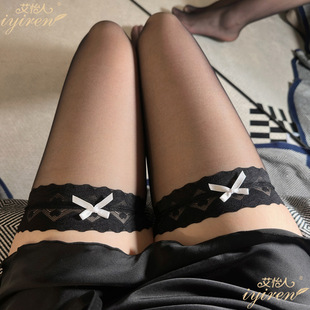 Women's Bow Thigh High Stockings Mesh Over The Knee Socks