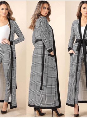 EBAY popular striped shawl slas 2pc women suits 时尚套装