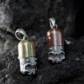 kozoo联名avici百骨丸挂坠新款 项链国潮潮流潮玩925纯银骷髅可开