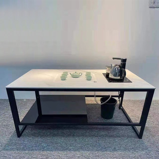 岩板功夫茶几现代简约办公室功夫茶台椅子组合功夫泡茶桌椅配茶具
