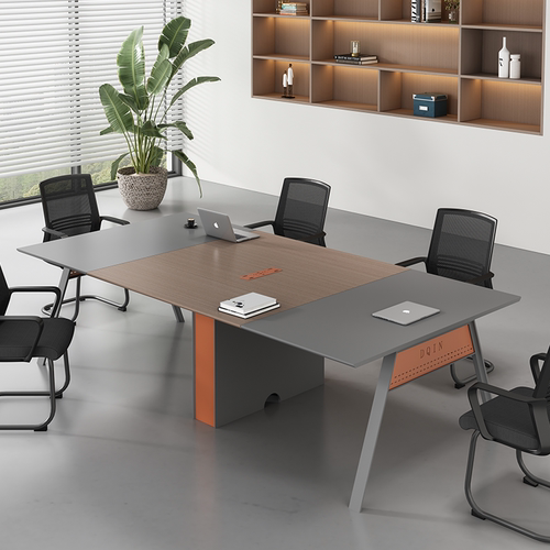 长桌会议桌简约现代小型会议室长方形长条桌子工作台办公桌椅组合