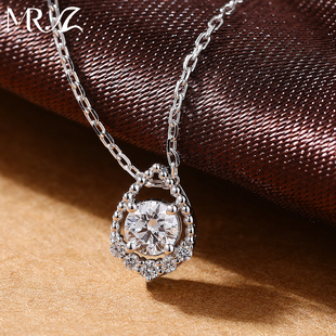 Z先生925银实验室0.3ct培育钻石项链百搭轻奢复古风设计吊坠女