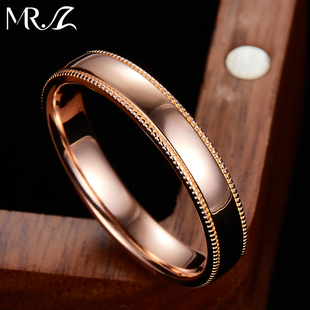 [MR.Z 余生相伴]设计 925纯银电镀18K玫瑰金戒指露珠边工艺男戒