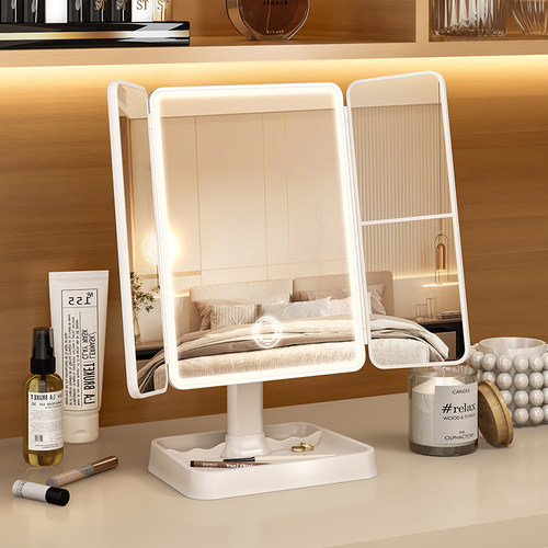 2025新款led化妆镜台式桌面