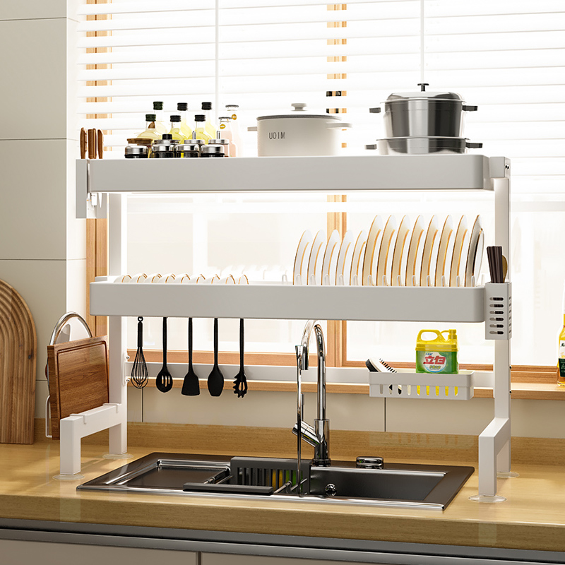 厨房沥水架水槽置物架台面碗盘收纳架水池上放碗碟架多功能洗碗架