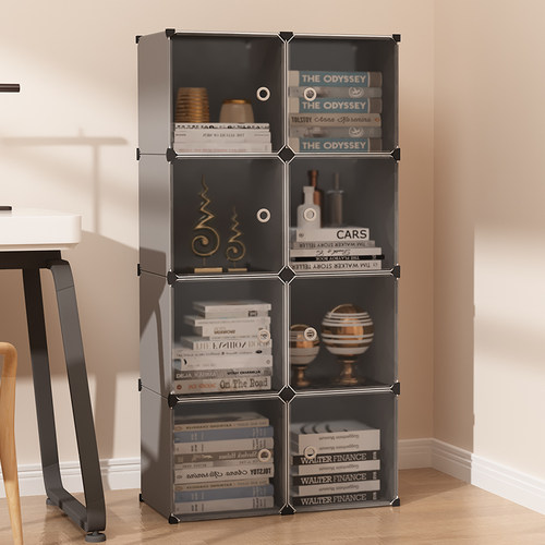 简易书架落地铁艺书柜卧室