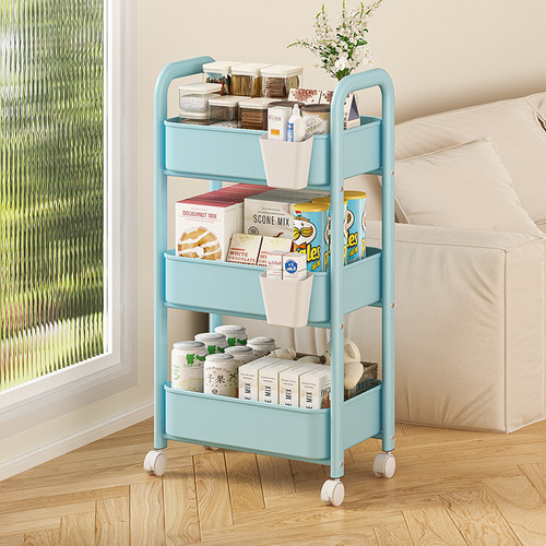 可移动小推车置物架落地卧室家用