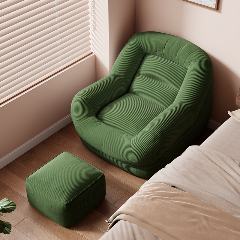 客厅地上单人阅读小沙发