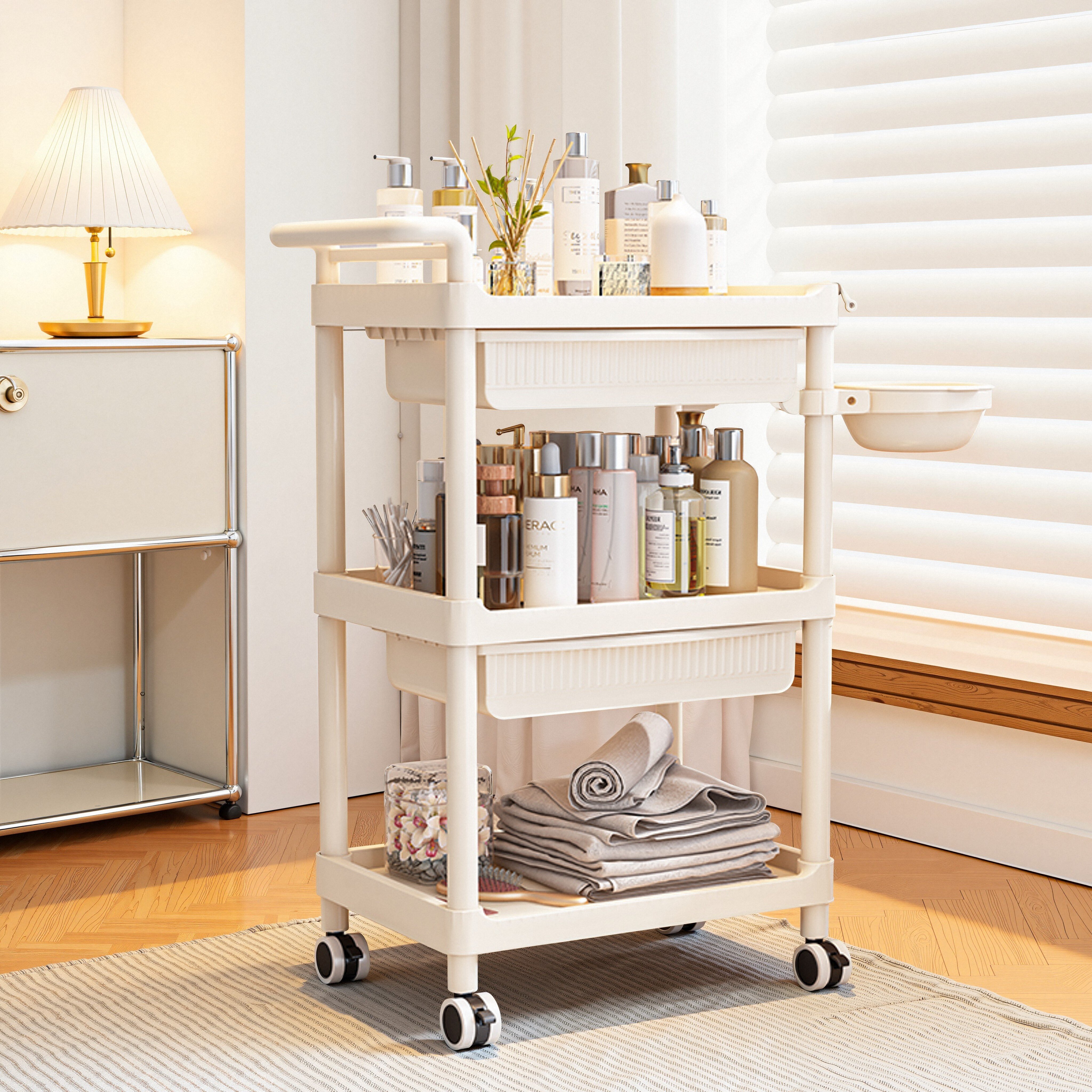 美容院专用小推车皮肤管理移动手推置物架整形高级仪器手推工具车