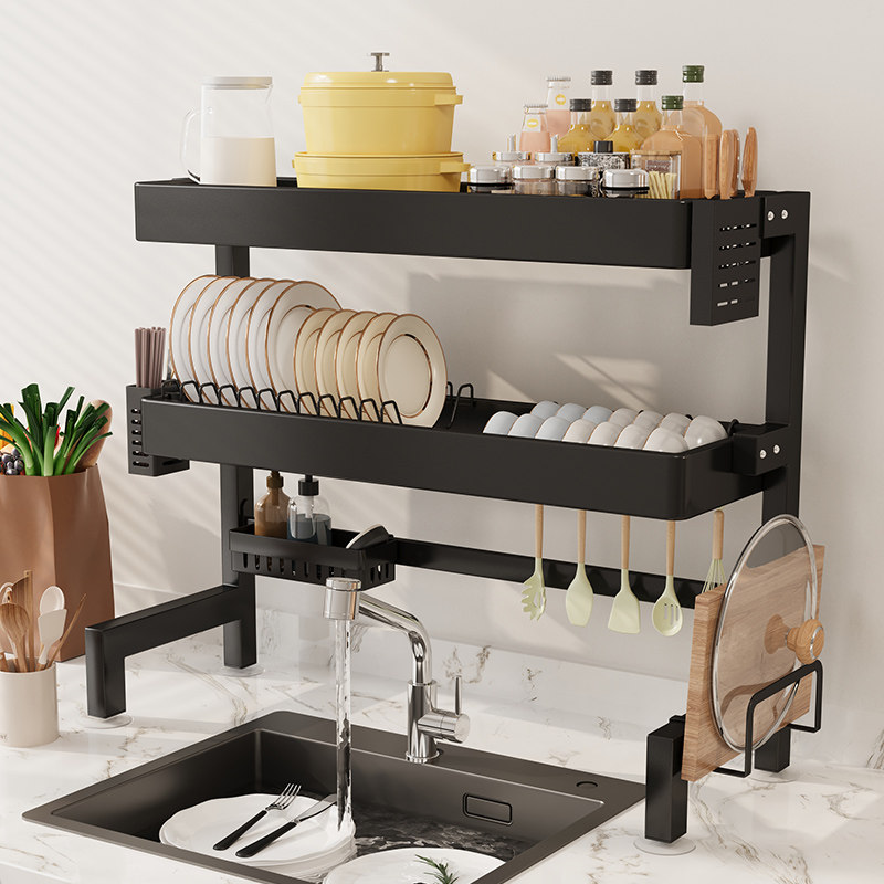 厨房碗碟沥水架家用台面多功能碗柜放碗置物架筷子盒碗盘收纳架子,厨房/烹饪用具,水槽置物架,淘宝优惠券,粉丝福利购,淘宝优惠卷