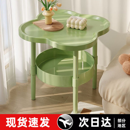 茶几客厅家用小户型沙发边几圆形阳台小桌子茶桌简约床头柜置物架